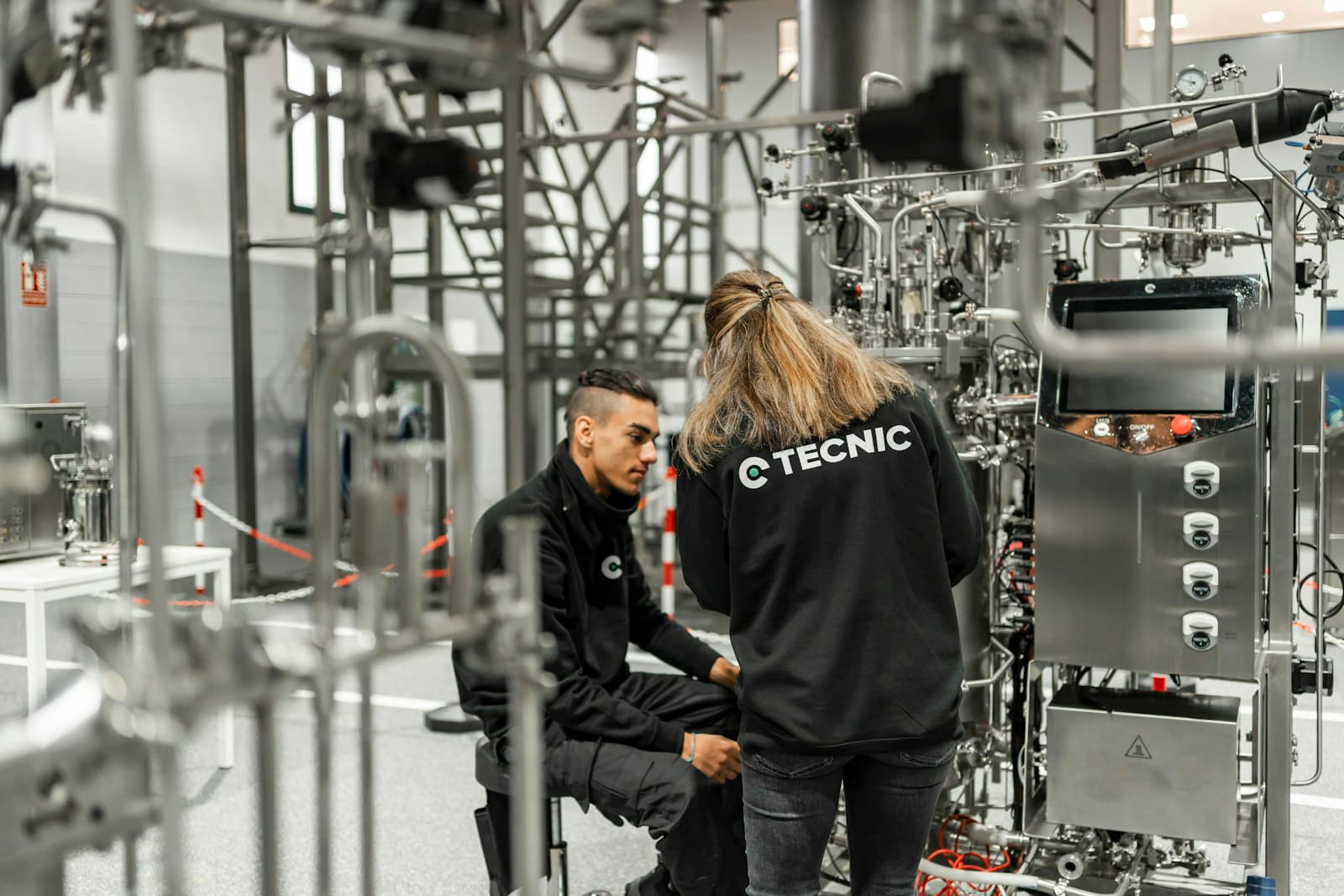 Membrane skid prepared for maintenance materials